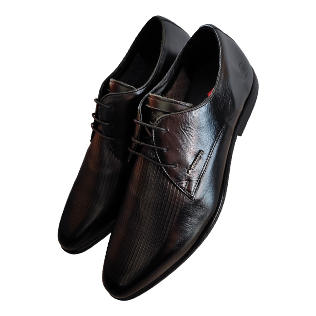 LEE COOPER MEN S LEATHER SHOE BLACK